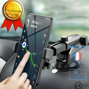 TD® Support de téléphone de voiture de navigation support de téléphone à ventouse multifonction