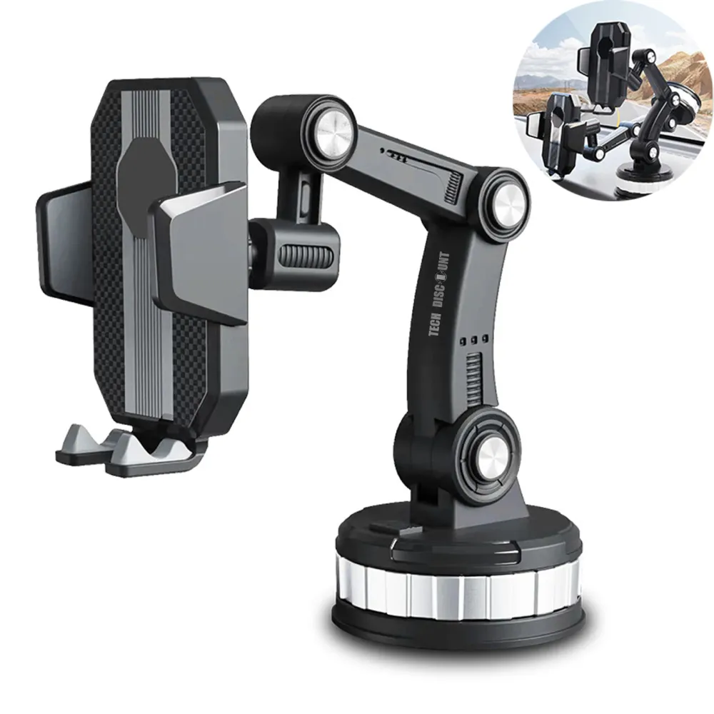 Support de téléphone de voiture optimal console centrale de pare-brise de ventouse de navigation de voiture multifonction