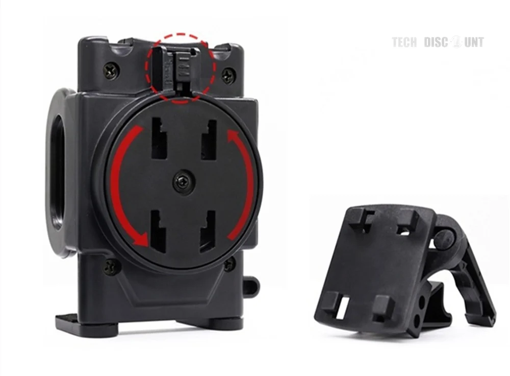 TD® Support voiture Auto universel avec rotation à 360 - Compatible avec tous les appareils en largeur de 50-100mm