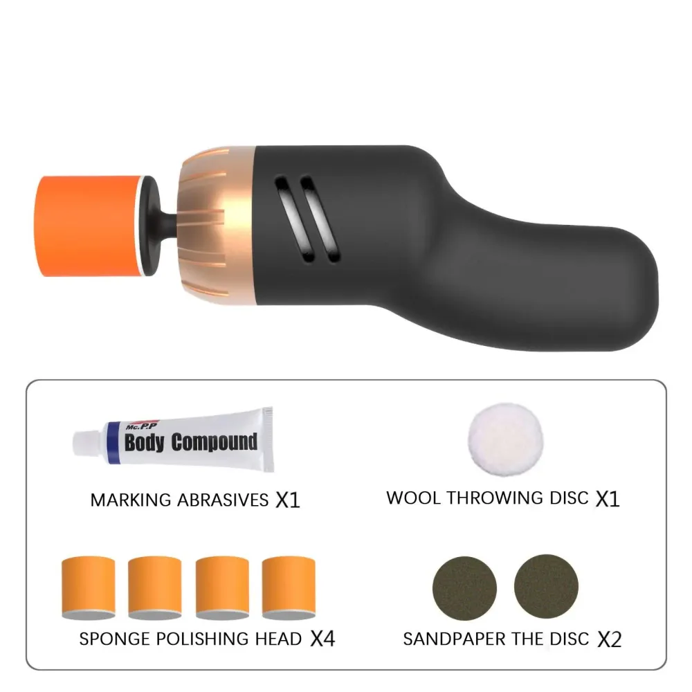 Système professionnel d'élimination des rayures de voiture avec kit de polissage pour une finition impeccable