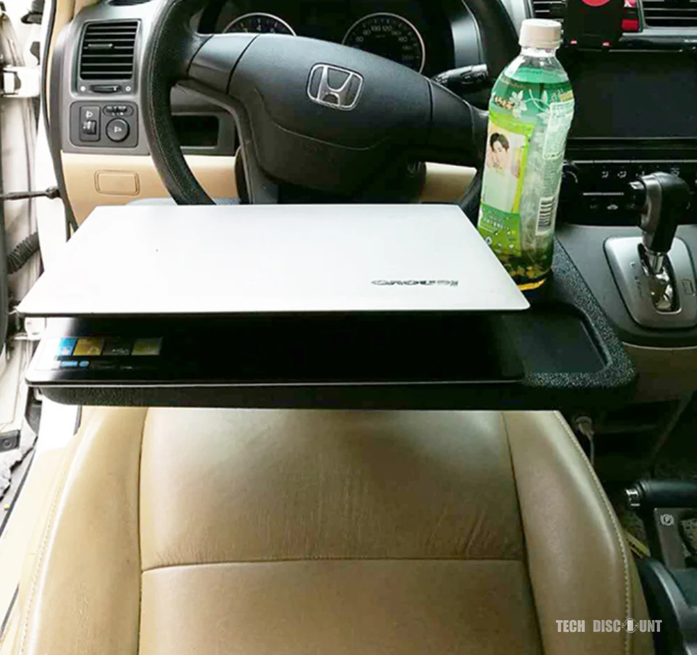 TD® Table de voiture plateau volant ordinateur nourriture voyage enfant support multifonction pause repas bouteille solide...