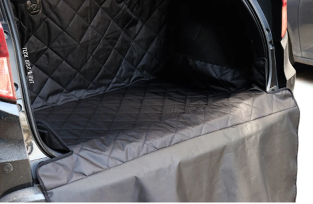 TD® tapis de coffre voiture pour chien antidérapant universel housse de protection auto interieur couverture chat animaux...