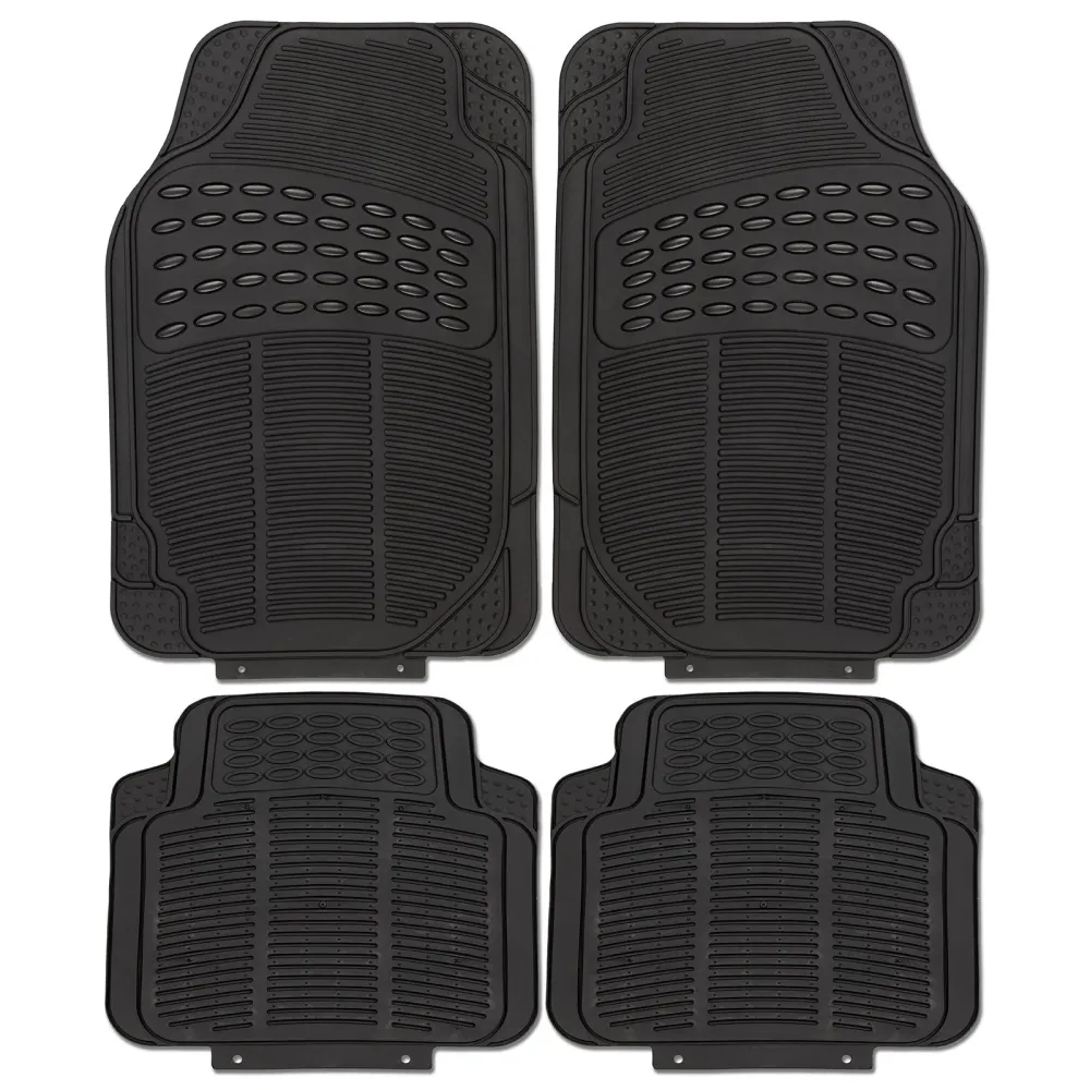 Tapis de voiture universel | Hokkaido | PVC | 4-pièces | Noir