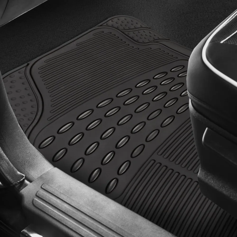 Tapis de voiture universel | Hokkaido | PVC | 4-pièces | Noir