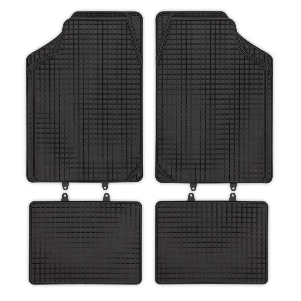 Tapis de voiture universel | Montecarlo | PVC | 4 pièces | Noir