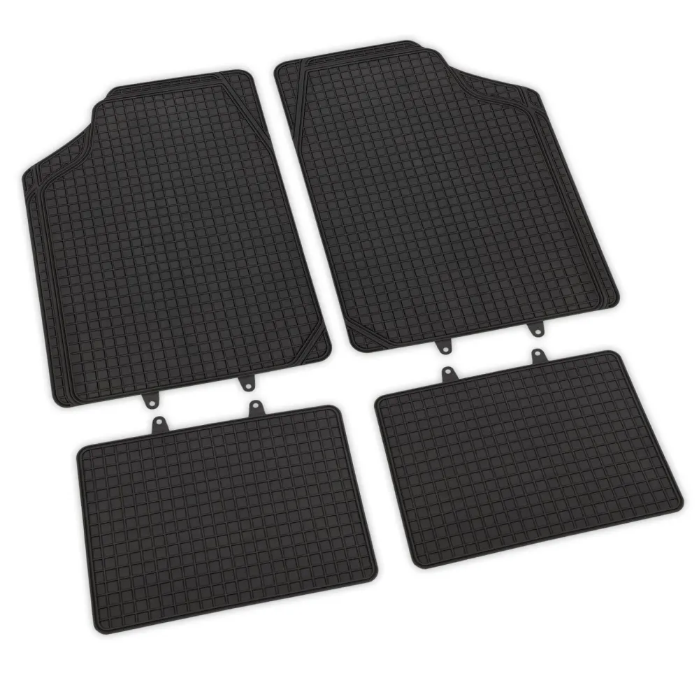 Tapis de voiture universel | Montecarlo | PVC | 4 pièces | Noir