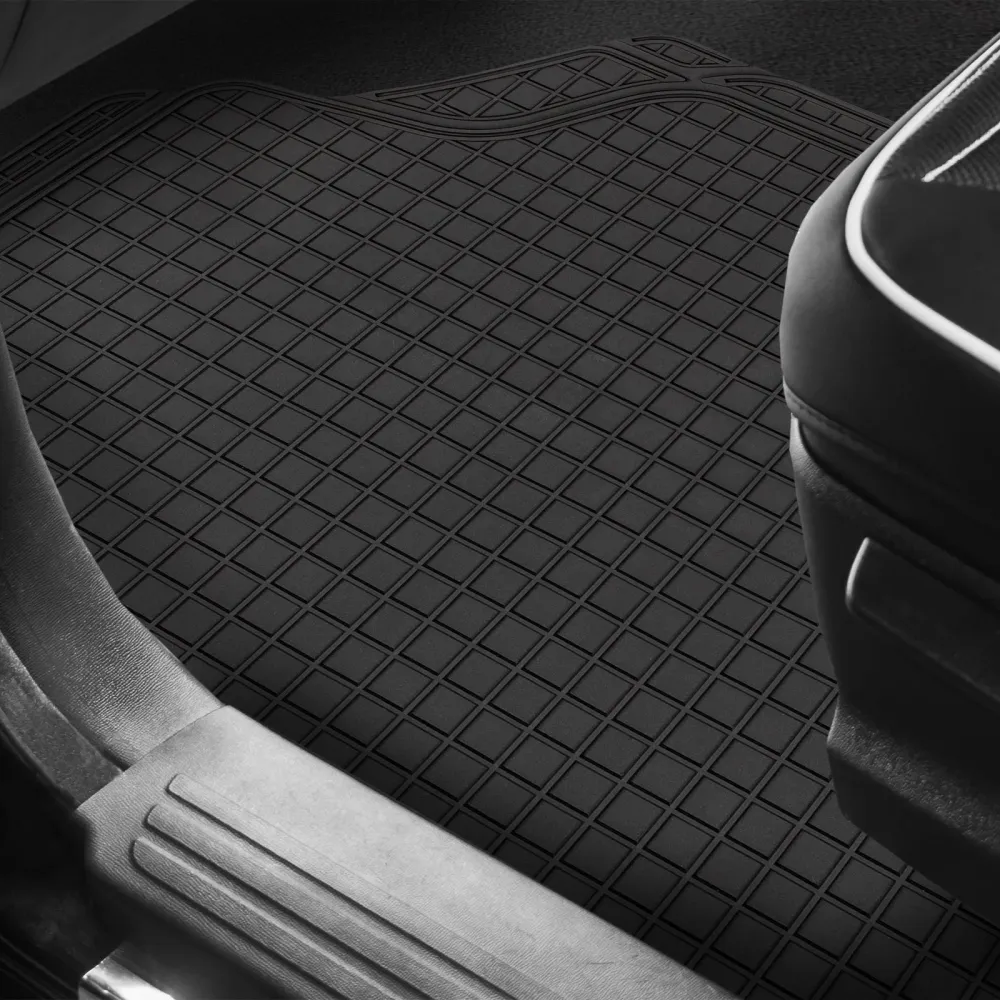 Tapis de voiture universel | Montecarlo | PVC | 4 pièces | Noir