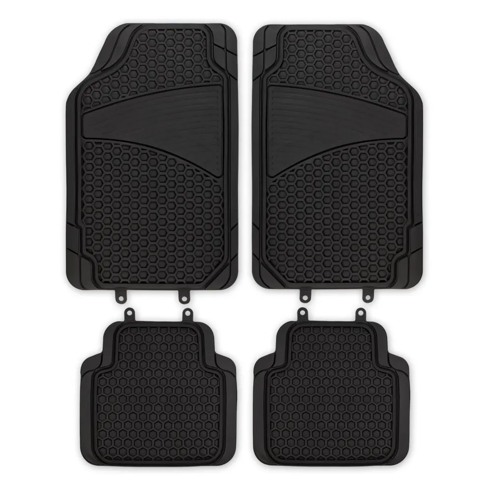 Tapis de voiture universels | Baja | PVC | 4-pièces | Noir
