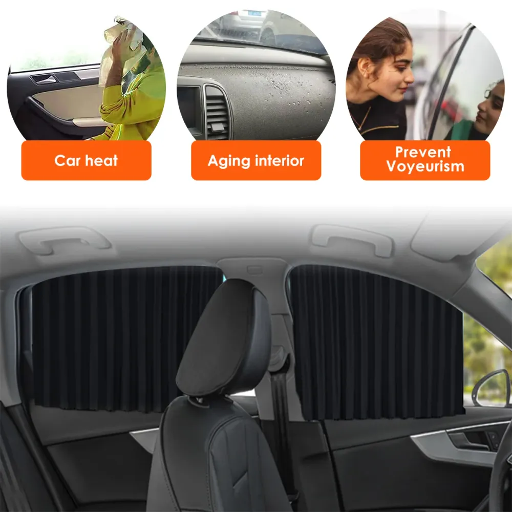 Rideau d'ombrage magnétique pour fenêtre de voiture (Chad) TD