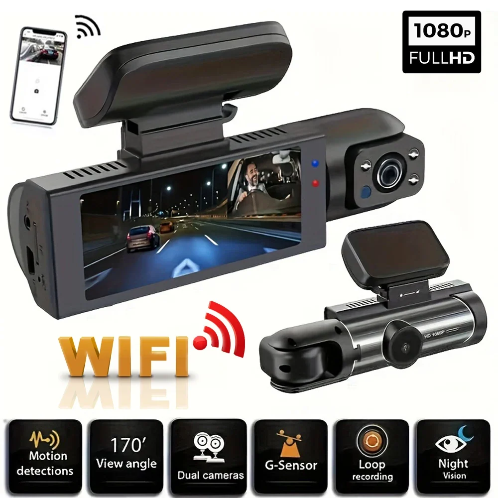 Caméra de Voiture Avant & Intérieur – Full HD + Carte SD 64GB TéléAchat EXPRESS