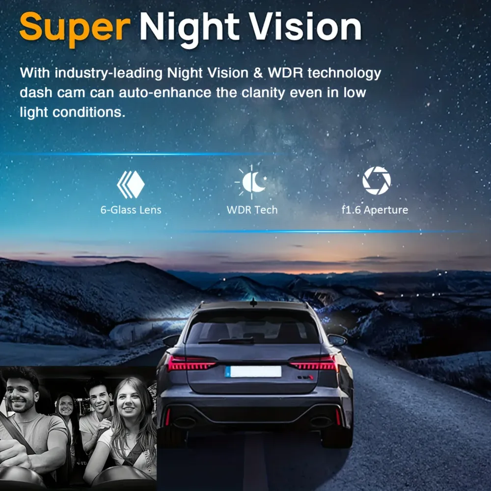 Caméra de Voiture Avant & Intérieur – Full HD + Carte SD 64GB TéléAchat EXPRESS