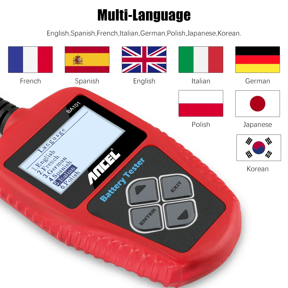 Testeur batterie ANCEL de voiture 12V