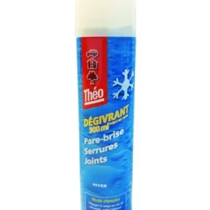 Théo Dégivrant Pare-Brise Voiture De-Icer, Retire en Un Instant Le Givre du Pare-Brise, 300 ML