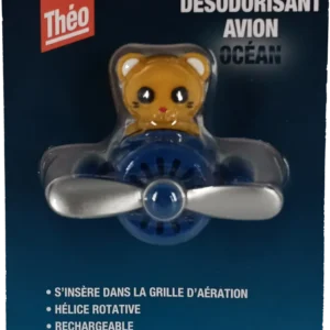Théo - Désodorisant Voiture - Forme Avion Mignonne - Plusieurs Parfums