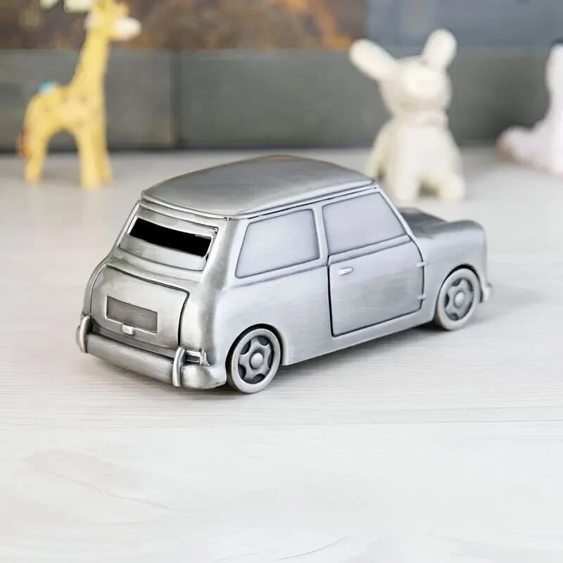 Tirelire Argentée Voiture