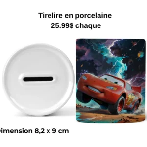 Tirelire - voiture rouge
