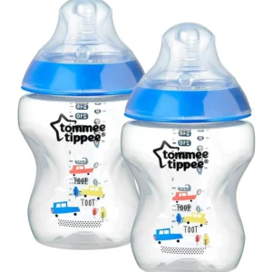 Lot de 2 Biberons Tommee Tippee Closer to Nature 0m+ Voiture - 260ml