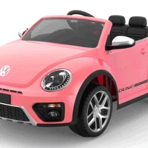 Volkswagen New Beetle Rose Voiture enfant électrique 12 volts monooplace Toys Motors