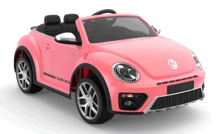 Volkswagen New Beetle Rose Voiture enfant électrique 12 volts monooplace Toys Motors