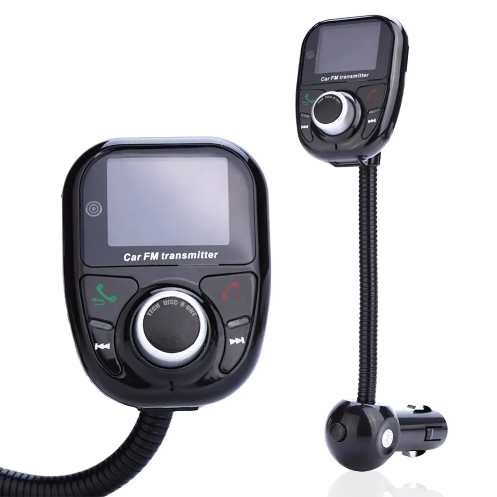 TD® Transmetteur FM Bluetooth puissance lecteur mp3 Voiture Main Libre Musique Adaptateur Radio sans Fil Kit chargement té...