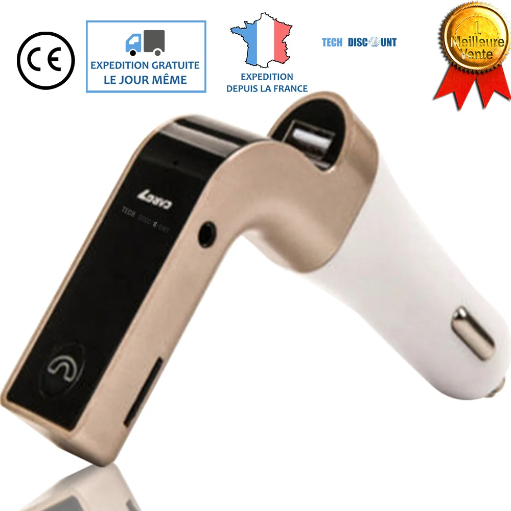 TD® Transmetteur FM Bluetooth voiture puissance lecteur mp3 Mains Libres Musiques Adaptateur Radio sans Fil Kit chargement...