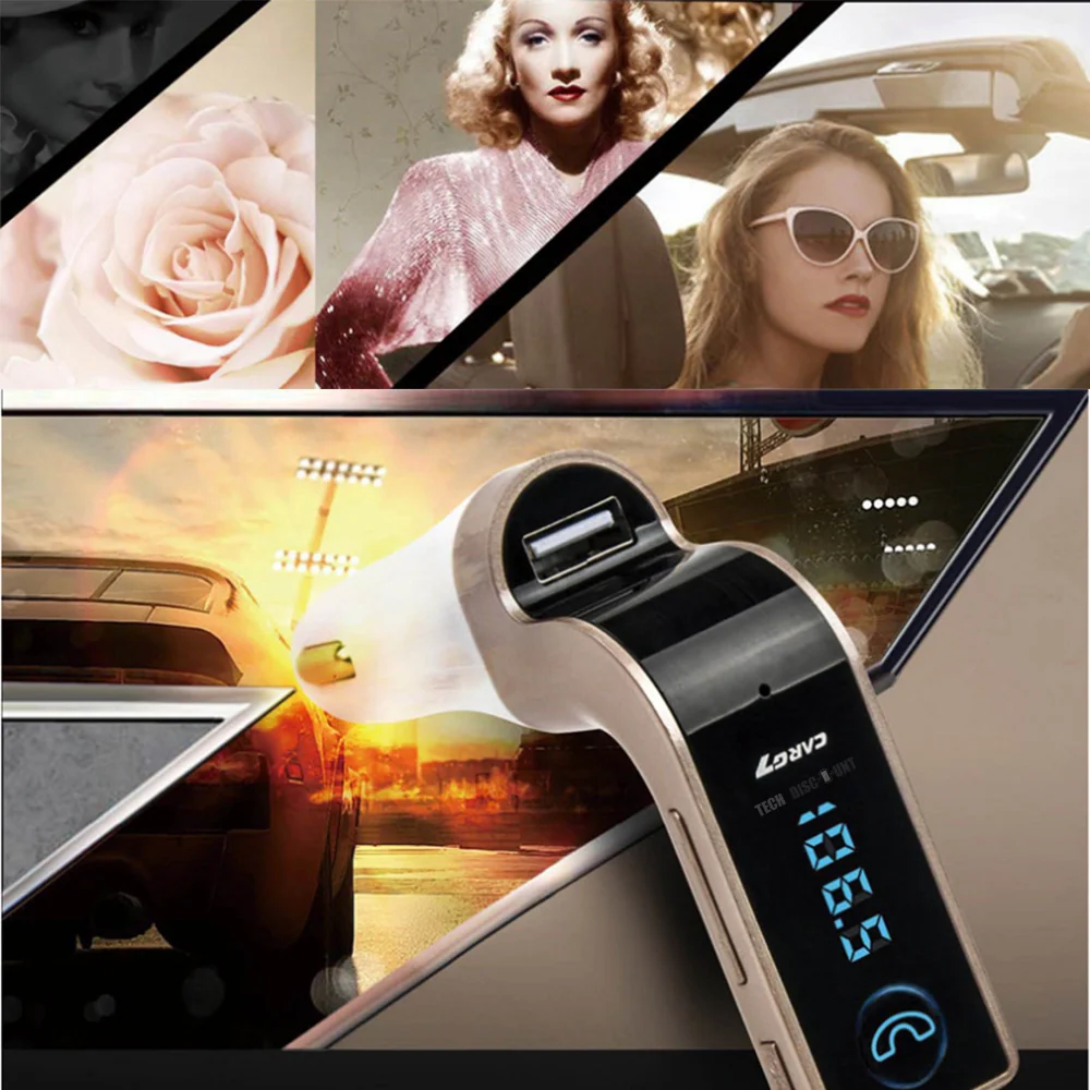 TD® Transmetteur FM Bluetooth voiture puissance lecteur mp3 Mains Libres Musiques Adaptateur Radio sans Fil Kit chargement...