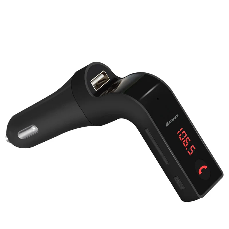 TD® Transmetteur Radio de Voiture musique vers autoradio en FM via bluetooth du téléphone ou carte SD clé USB Chargeur (Po...