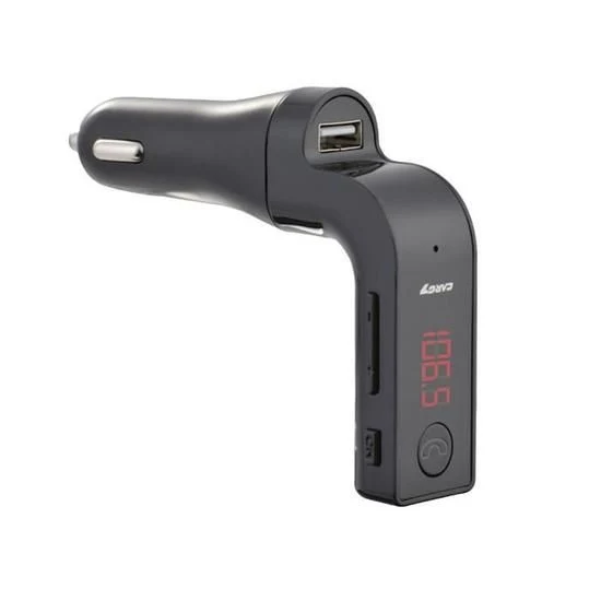 TD® Transmetteur Radio de Voiture musique vers autoradio en FM via bluetooth du téléphone ou carte SD clé USB Chargeur (Po...