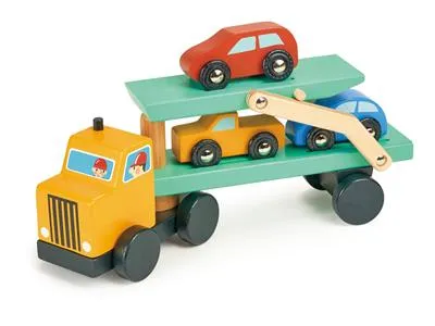 Transporteur De Voiture Avec 3 Voitures