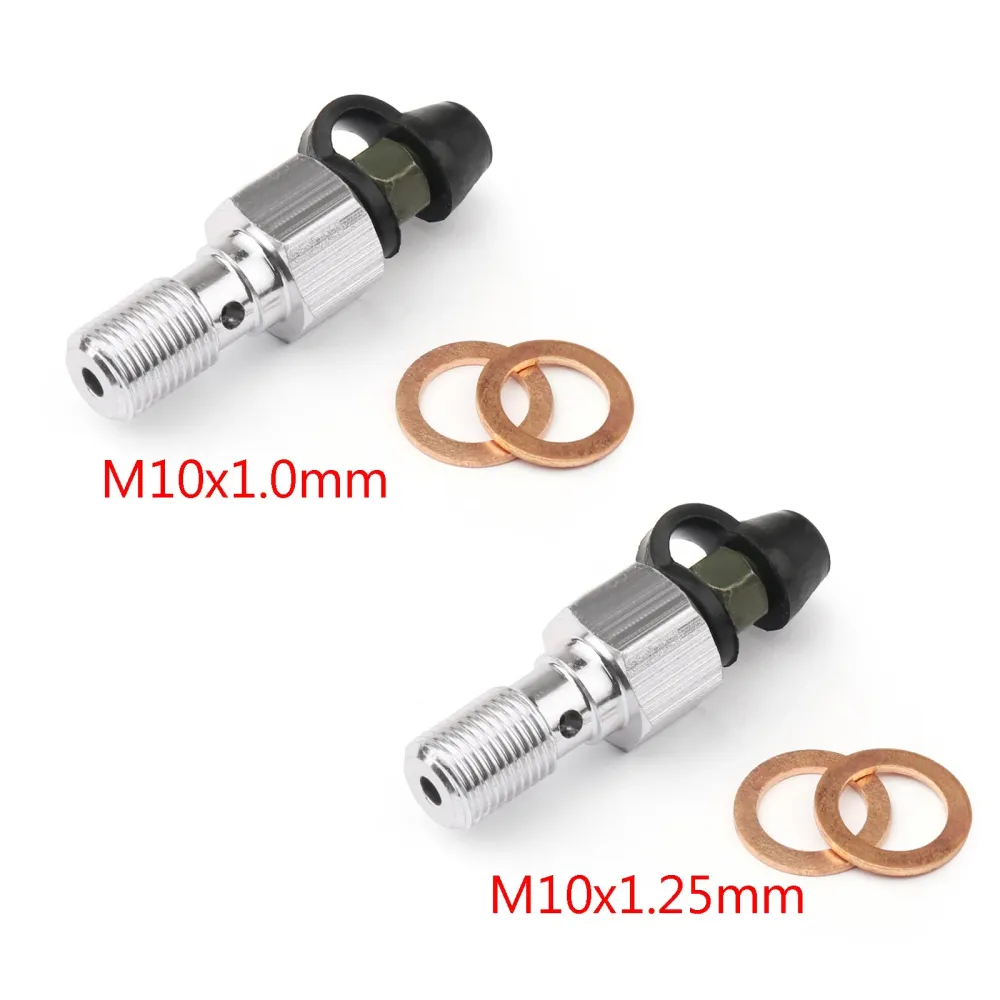 Étrier de frein de moto M10 x 1.25x20mm, mamelon de vis de purge en ALU pour Honda M10x1