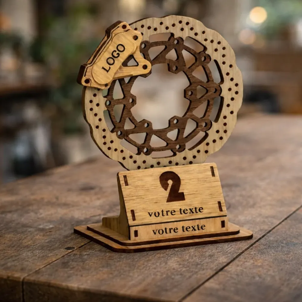 Trophée Bois Moto Personnalisé