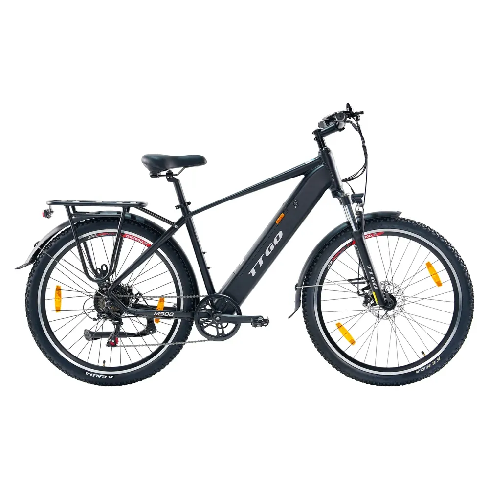 TTGO M300 Vélo électrique – Moteur 250W Batterie 36V20AH Pneus de 27.5 Pouces Disque – Noir