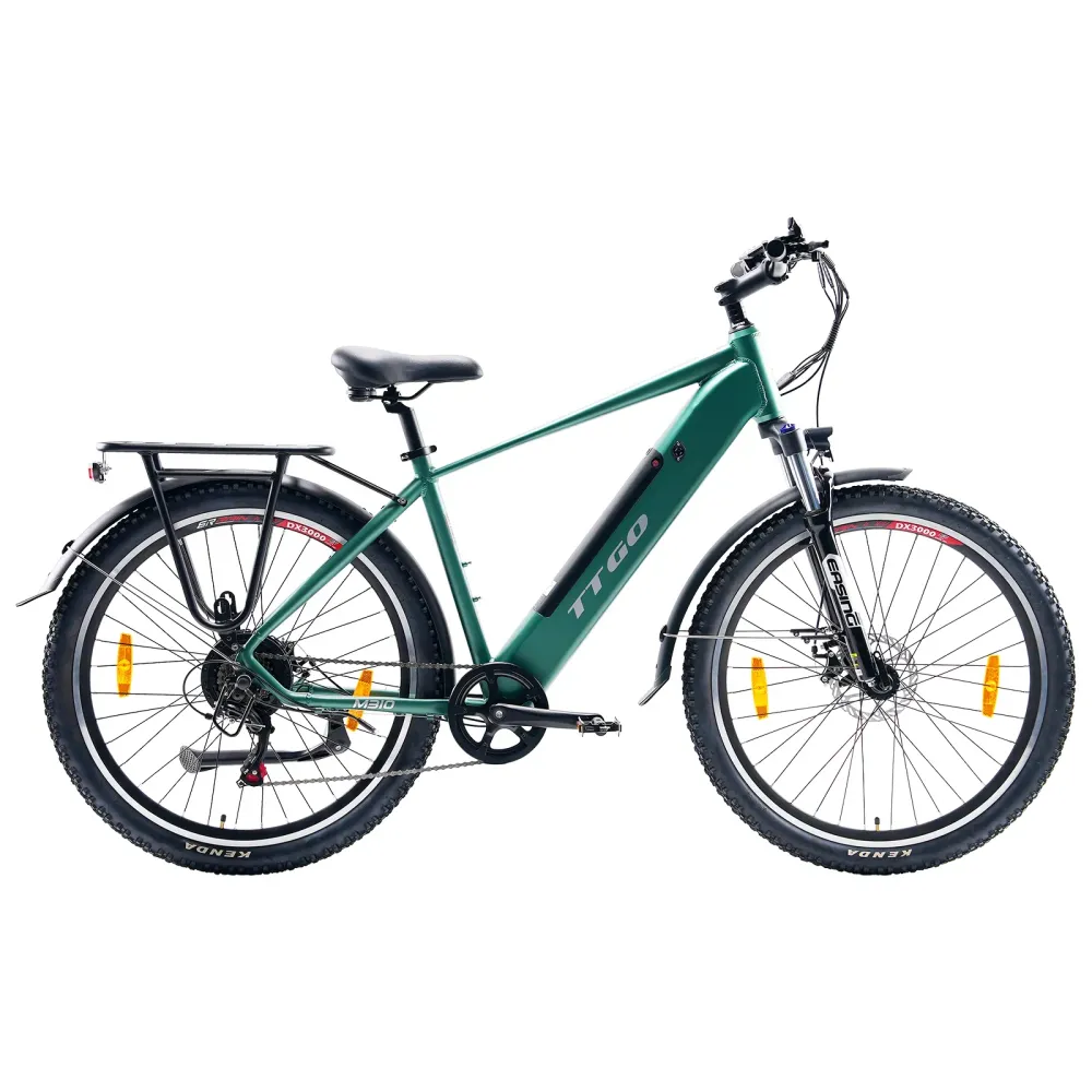 TTGO M310 Vélo électrique – Moteur 500W Batterie 48V15AH Pneus de 27.5 Pouces Disque – Vert