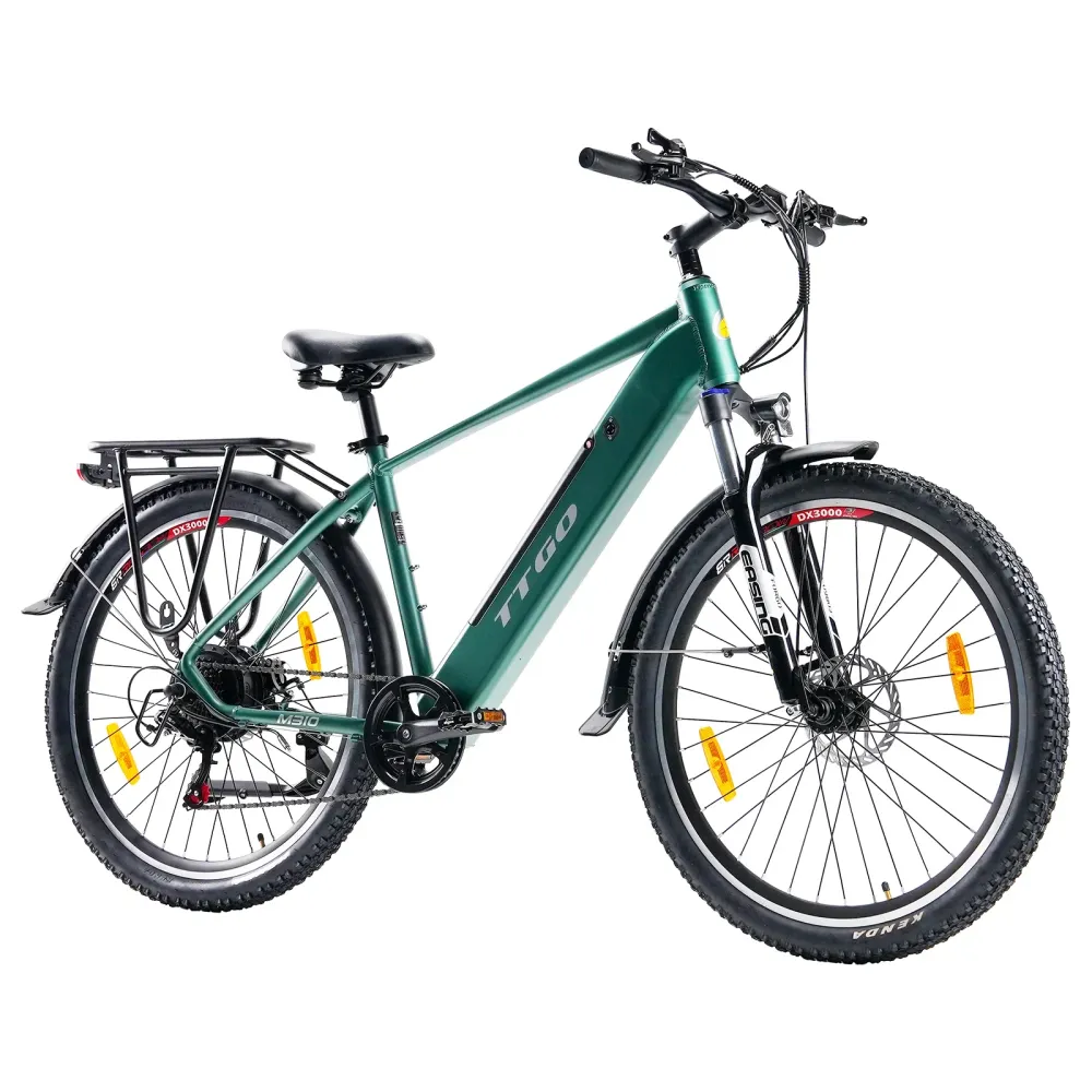 TTGO M310 Vélo électrique – Moteur 500W Batterie 48V15AH Pneus de 27.5 Pouces Disque – Vert