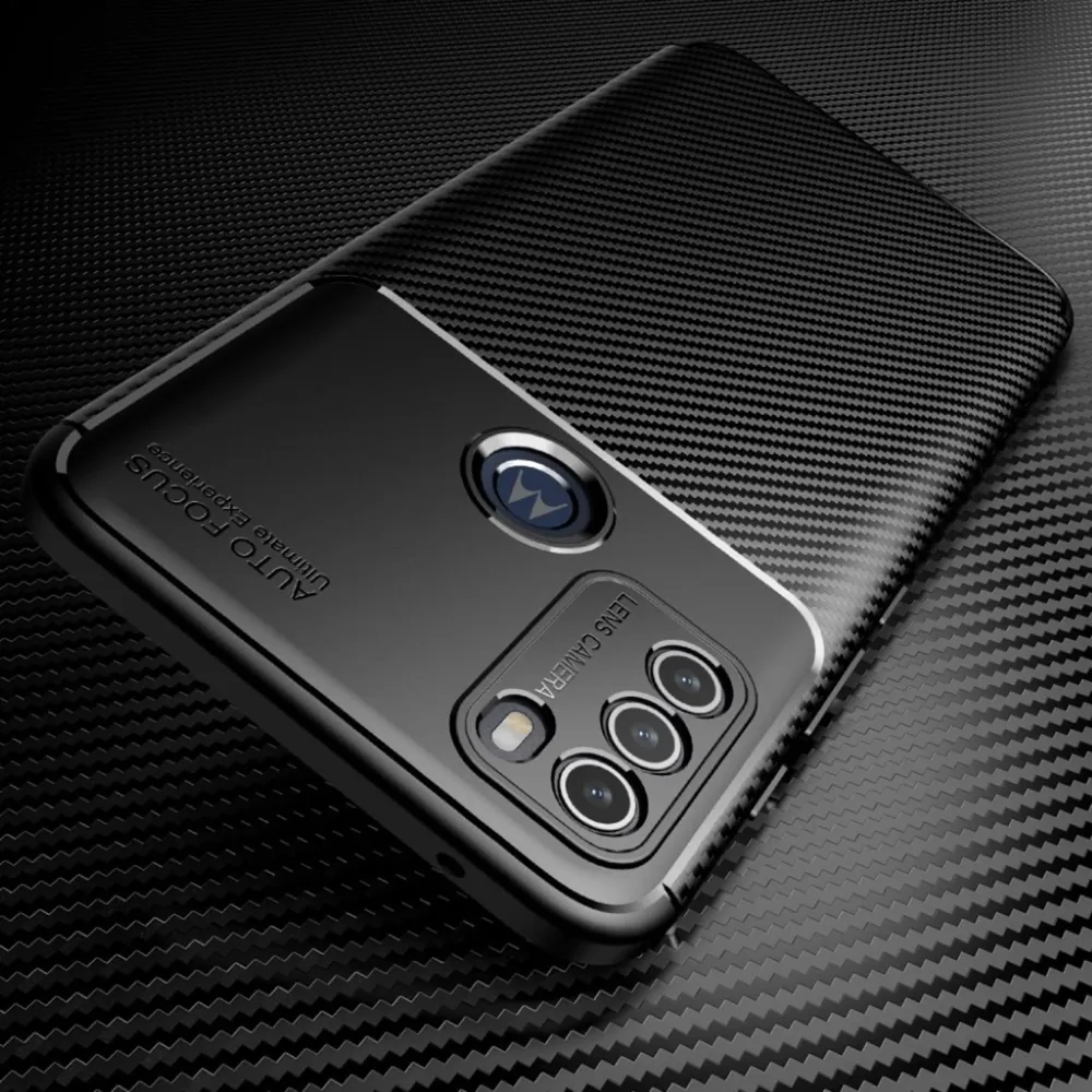 Étui Carbon Shield Motorola Moto G50 - Bleu
