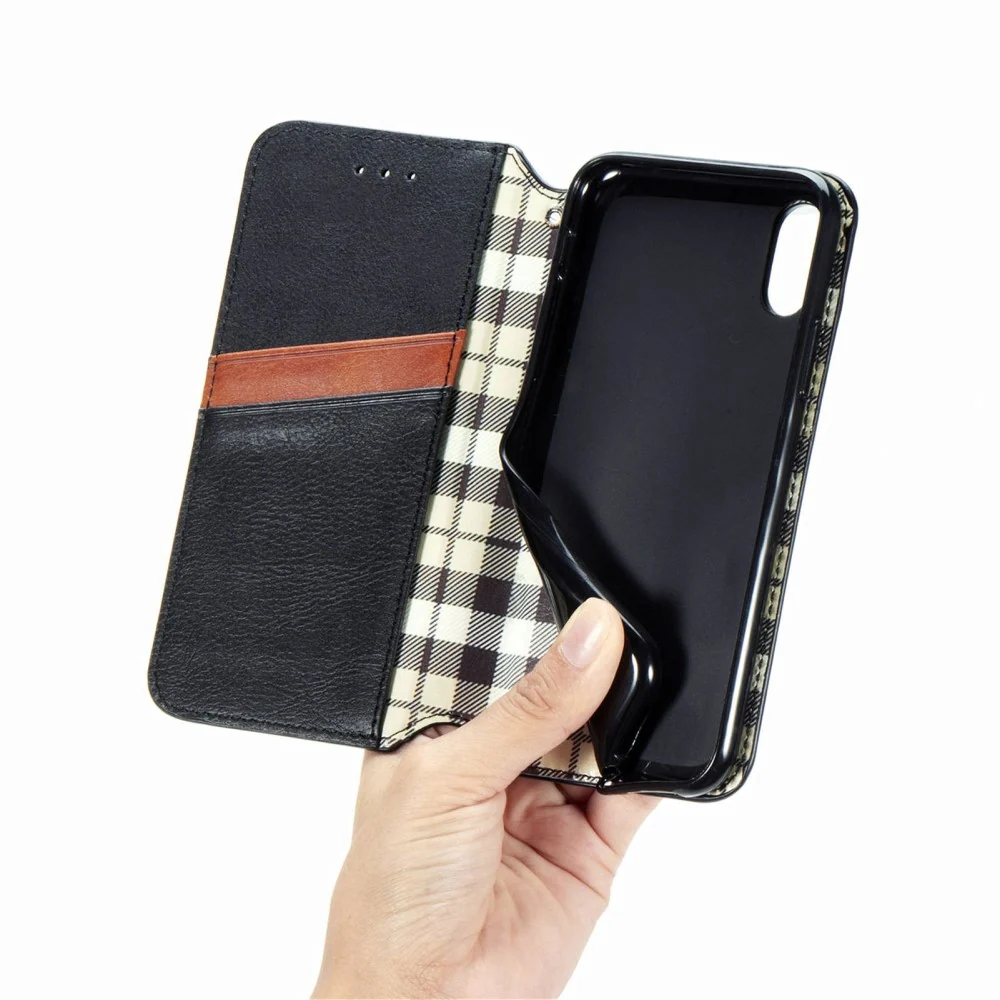 Étui en cuir avec une impression de losange élégante pour Motorola Moto G41 - Noir