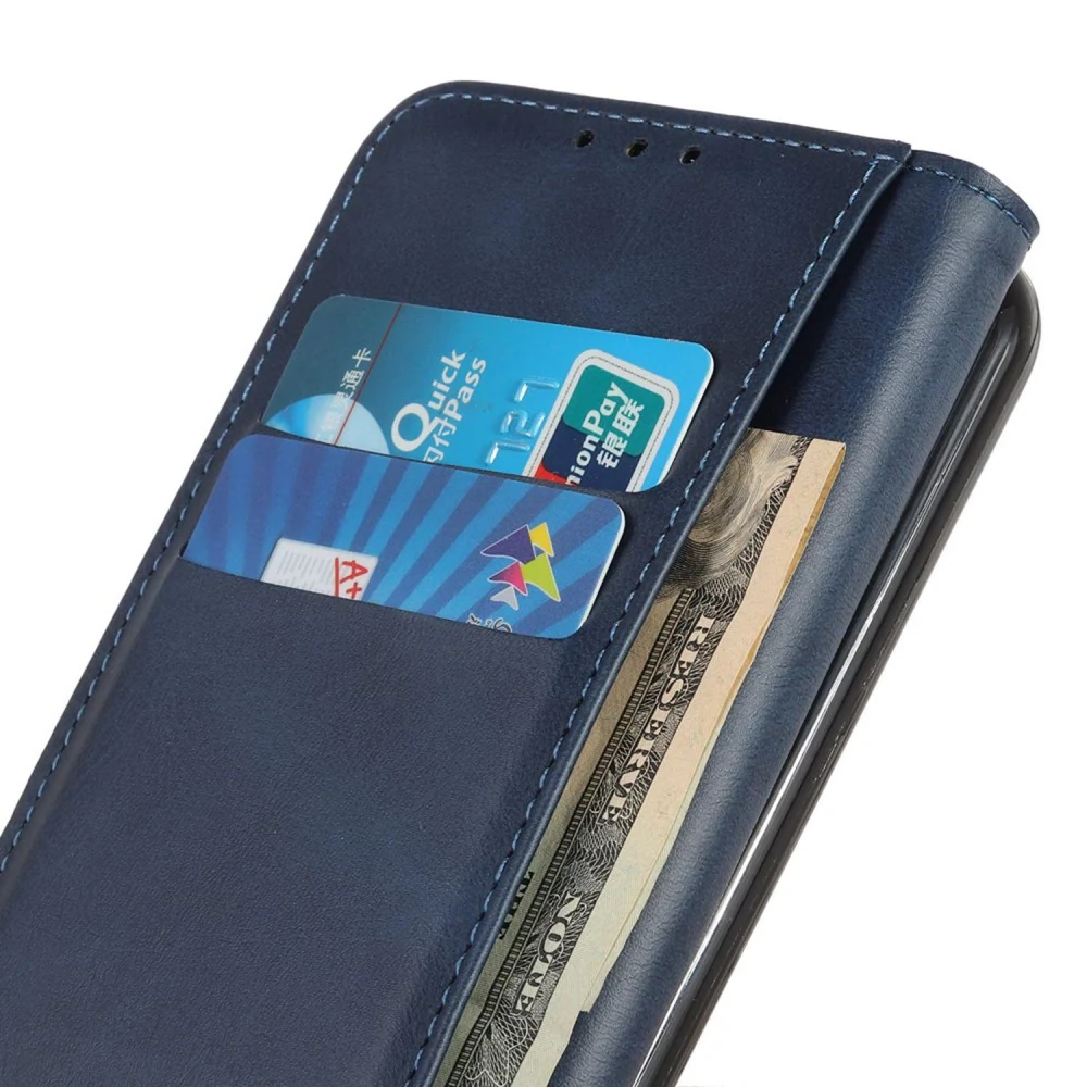 Étui en cuir Motorola Edge 50 Ultra / Motorola Moto X50 Ultra - Bleu