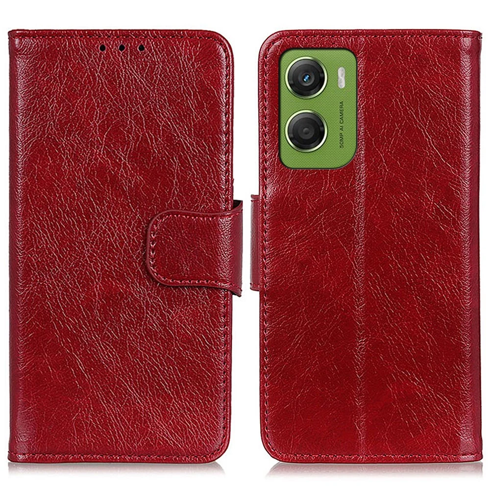 Étui en cuir Neptune Motorola Moto G06 - Rouge