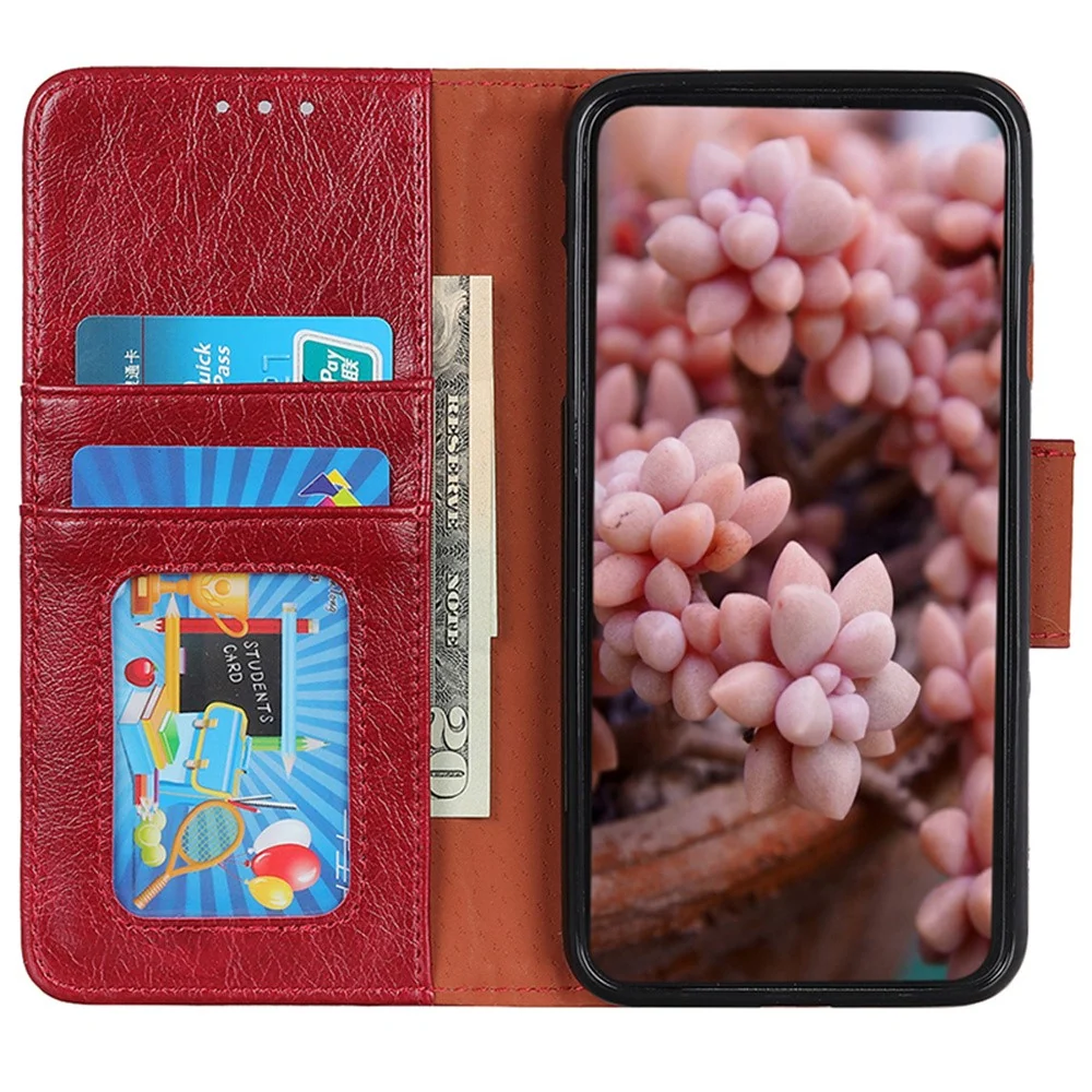 Étui en cuir Neptune Motorola Moto G06 - Rouge