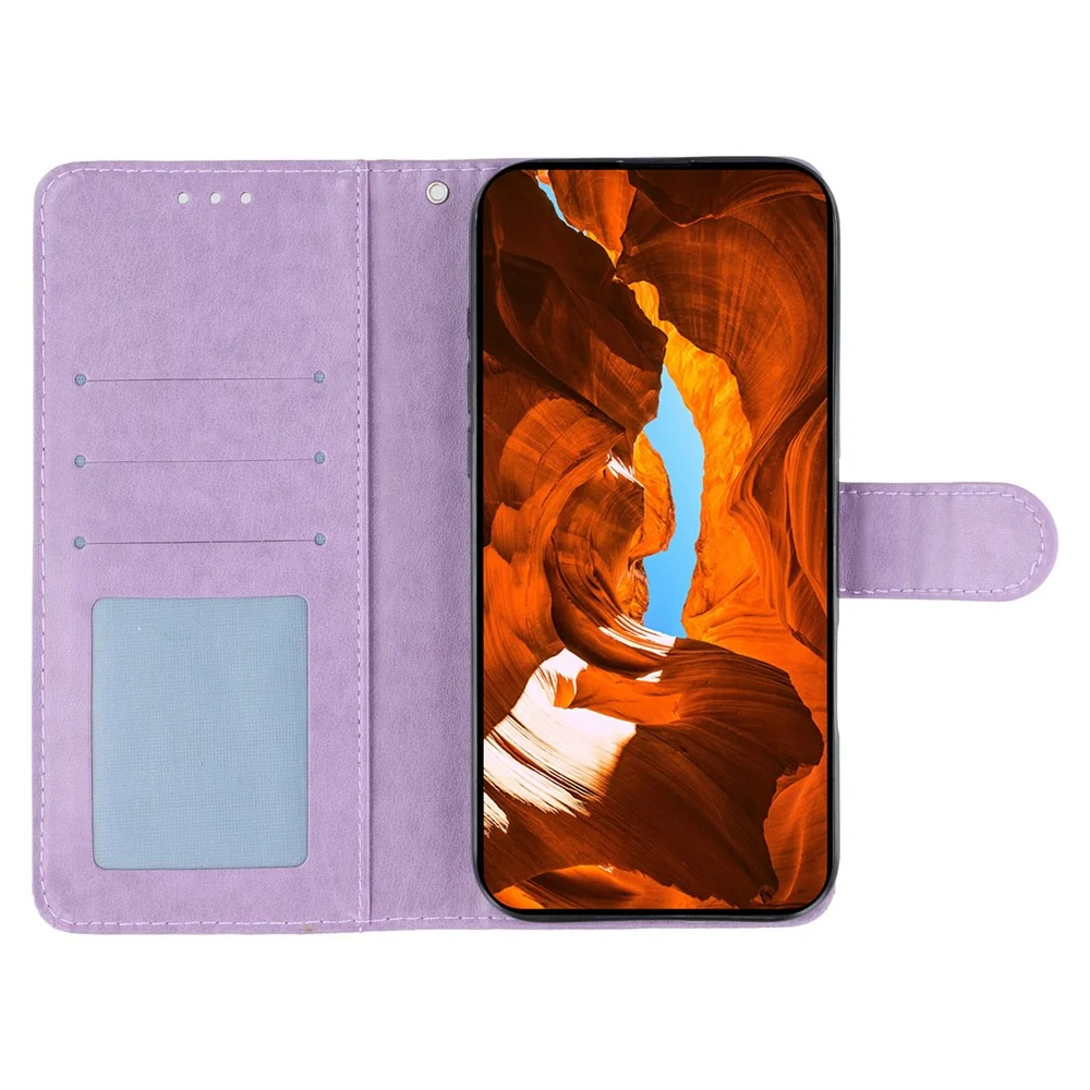 Étui pour téléphone Motorola Edge 50 Neo 5G / Moto S50 5G / Thinkphone 25 5G avec porte-cartes et support, imprimé papillo...