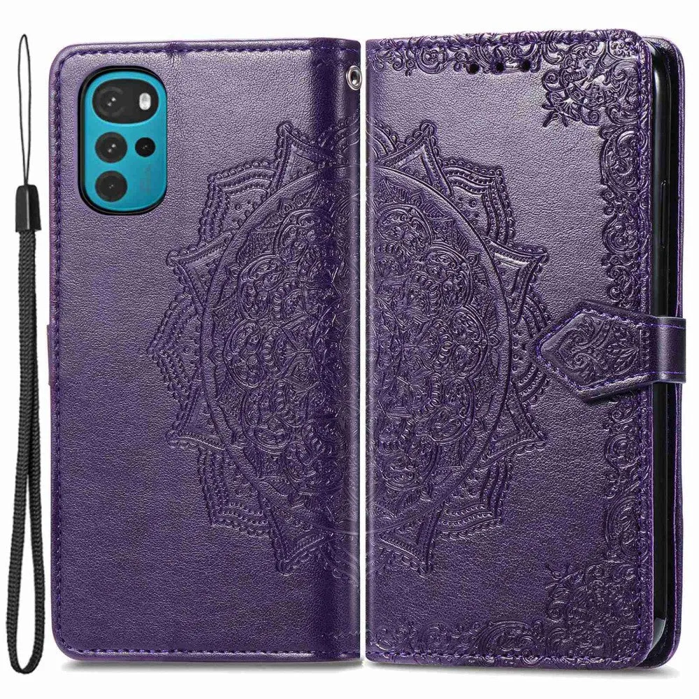 Étui à rabat Mandala Motorola Moto G22 - Violet