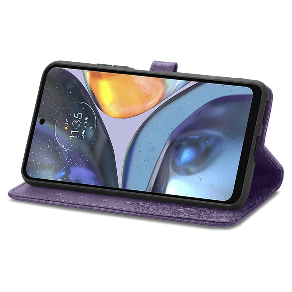 Étui à rabat Mandala Motorola Moto G22 - Violet