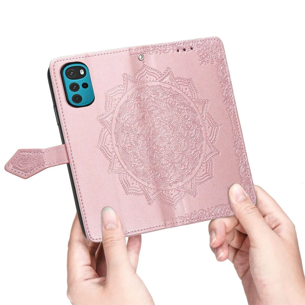 Étui à rabat Mandala Motorola Moto G22 - Violet