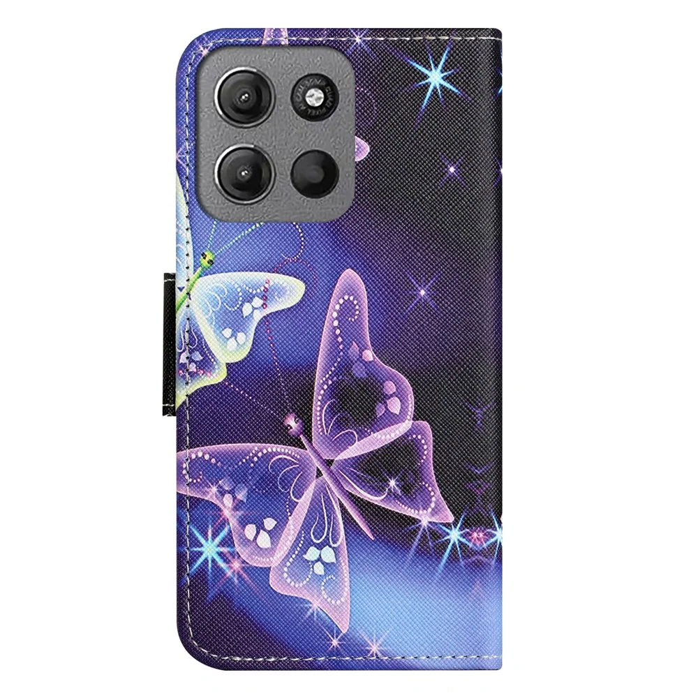 Étui à rabat Wonderland Motorola Moto G56 - Papillon Scintillant