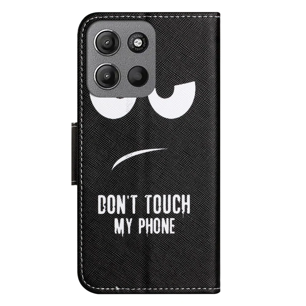 Étui à rabat Wonderland Motorola Moto G56 - Ne Touchez Pas À Mon Téléphone
