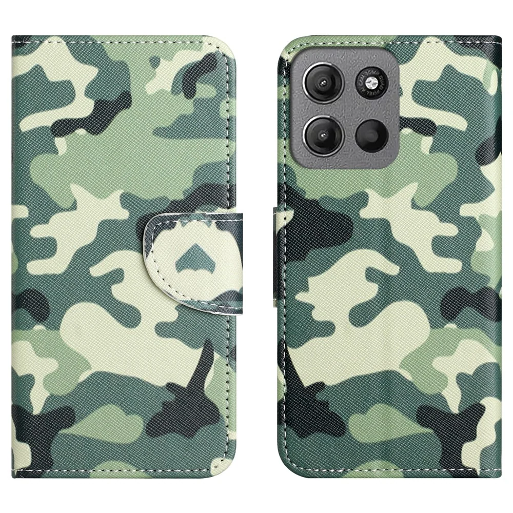 Étui à rabat Wonderland Motorola Moto G56 - Camouflage