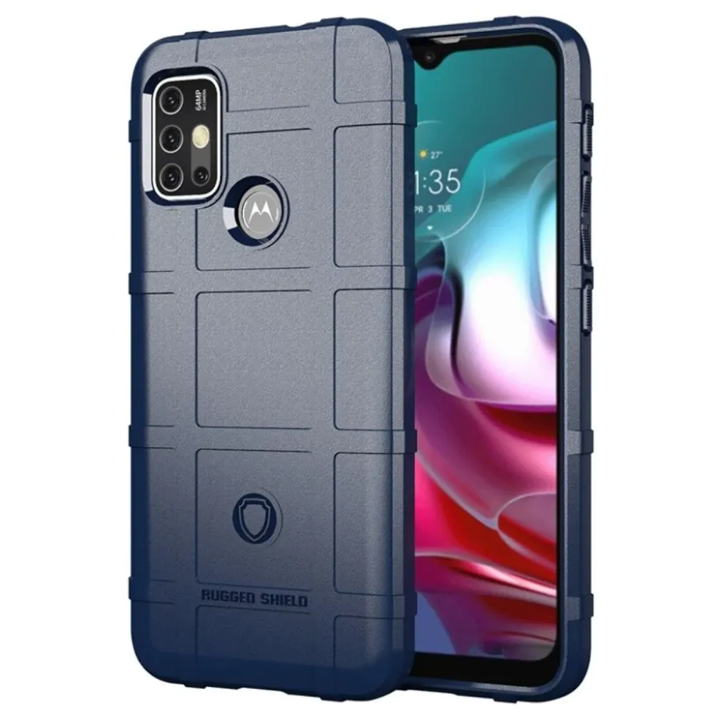 Étui Rugged Shield - Motorola Moto G30 / G10 - Bleu