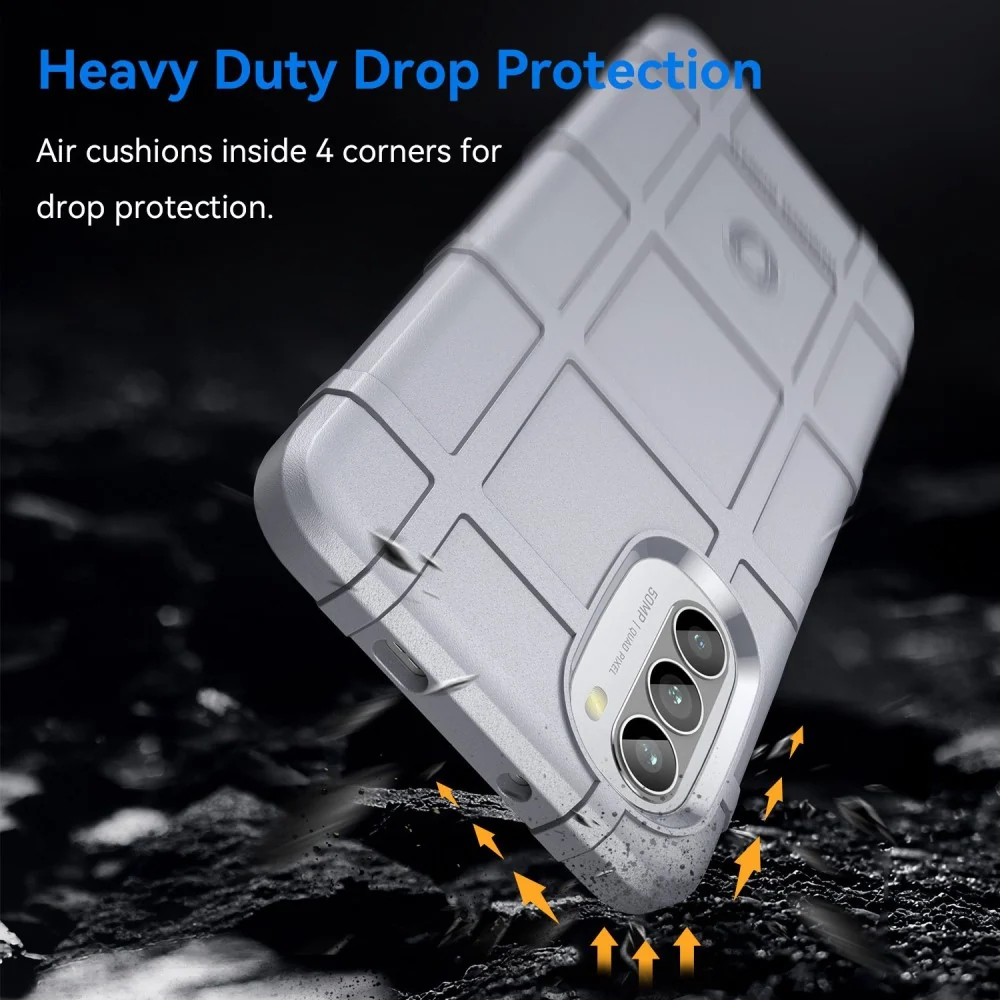 Étui Rugged Shield - Motorola Moto G52 - Gris