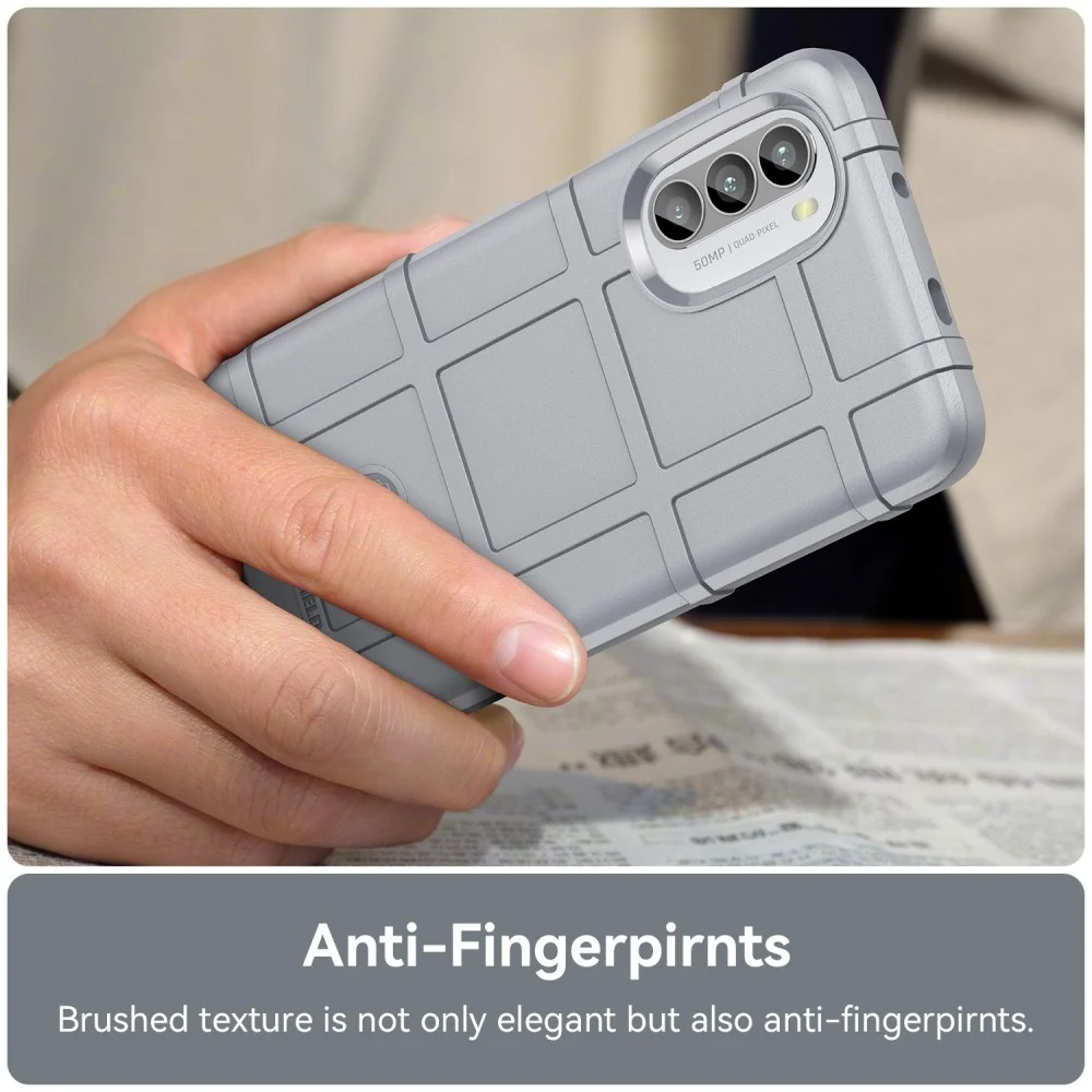 Étui Rugged Shield - Motorola Moto G52 - Gris