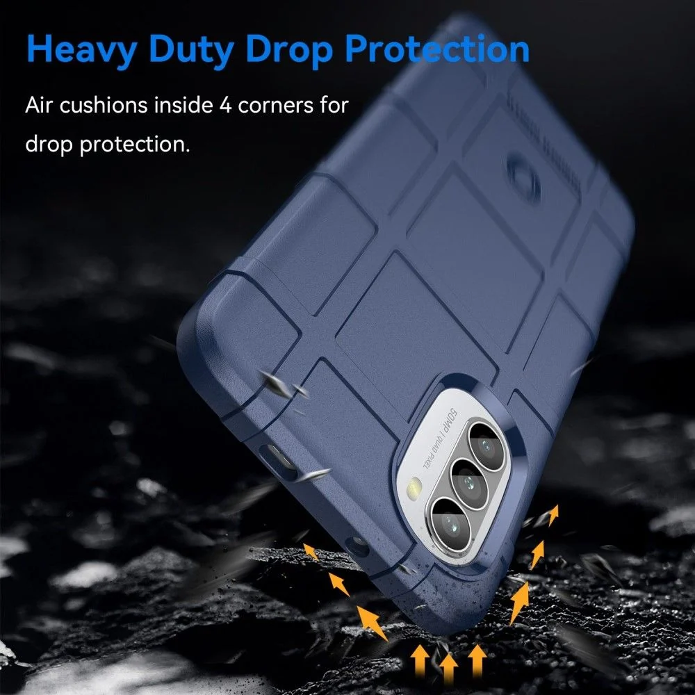 Étui Rugged Shield - Motorola Moto G52 - Bleu
